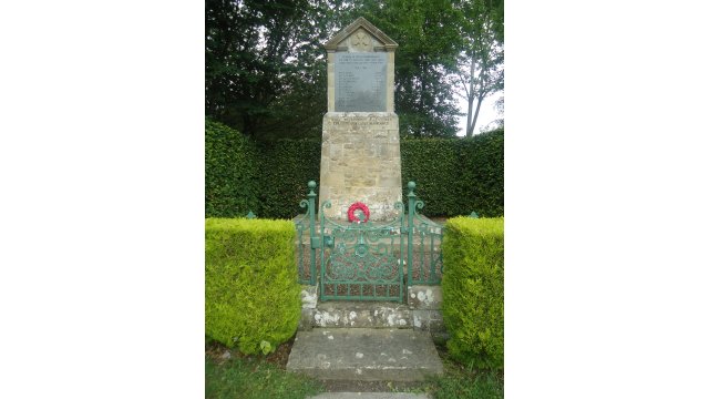 Crailing War Memorial (Photo provided by Margaret Jeary, Crailing, 08/08/2021)